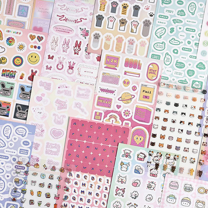 Kawaii Deco Sticker Books ~ 1000+ Stickers - The Kawaii Nest
