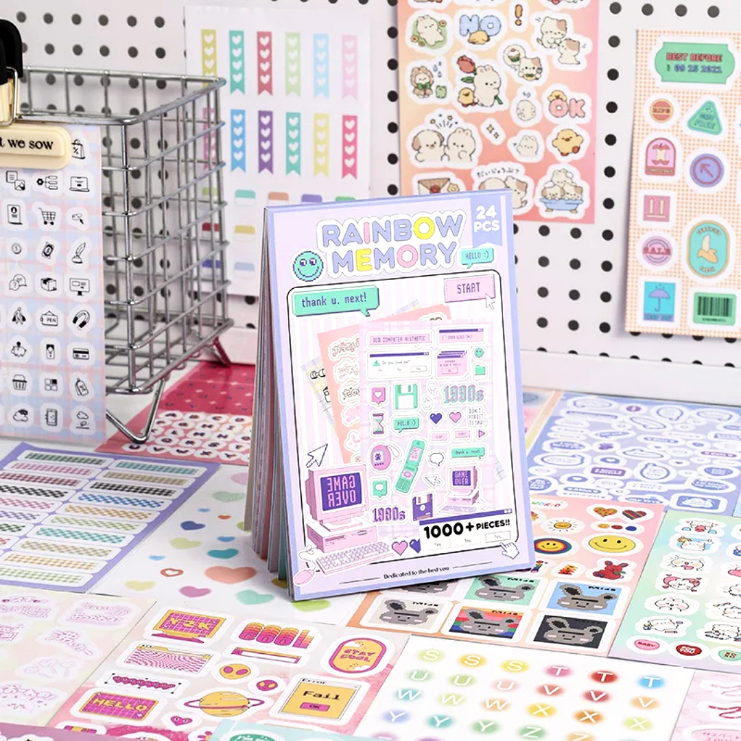 Kawaii Deco Sticker Books ~ 1000+ Stickers - The Kawaii Nest