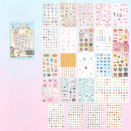 Kawaii Deco Sticker Books ~ 1000+ Stickers - The Kawaii Nest
