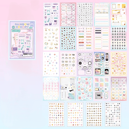 Kawaii Deco Sticker Books ~ 1000+ Stickers - The Kawaii Nest