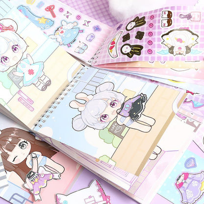 Kawaii Fashion Delight ~ Dress - Up Dolls Flip Books - The Kawaii Nest