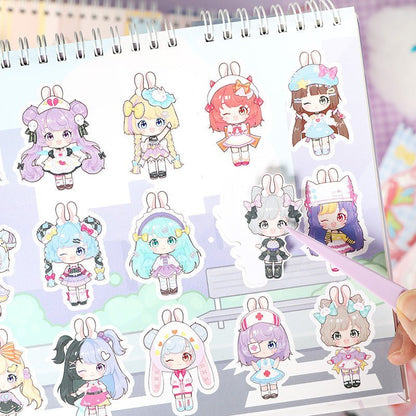 Kawaii Fashion Delight ~ Dress - Up Dolls Flip Books - The Kawaii Nest