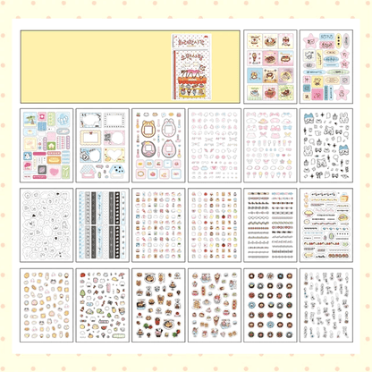 Korean Style P.E.T Sticker Books - The Kawaii Nest