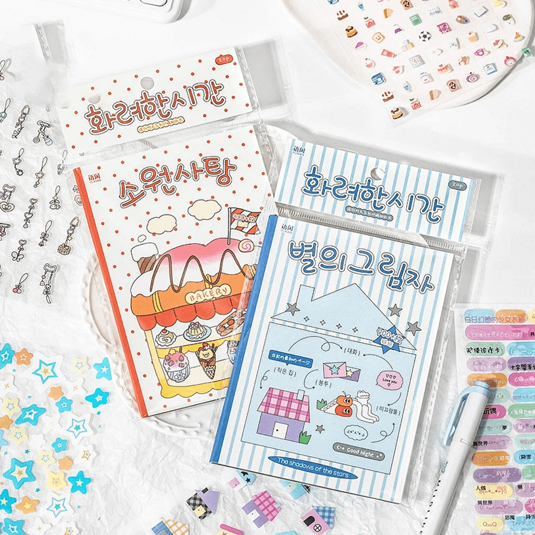 Korean Style P.E.T Sticker Books - The Kawaii Nest