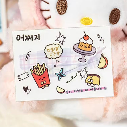 korean style pet sticker books card example
