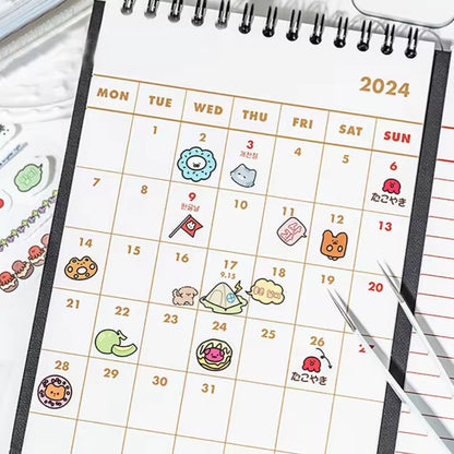 korean style pet sticker books planner example