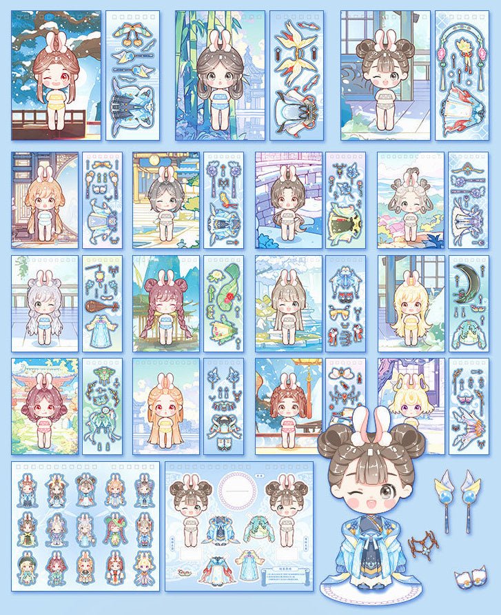 Little Princess ~ Dress - Up Dolls Flip Books - The Kawaii Nest