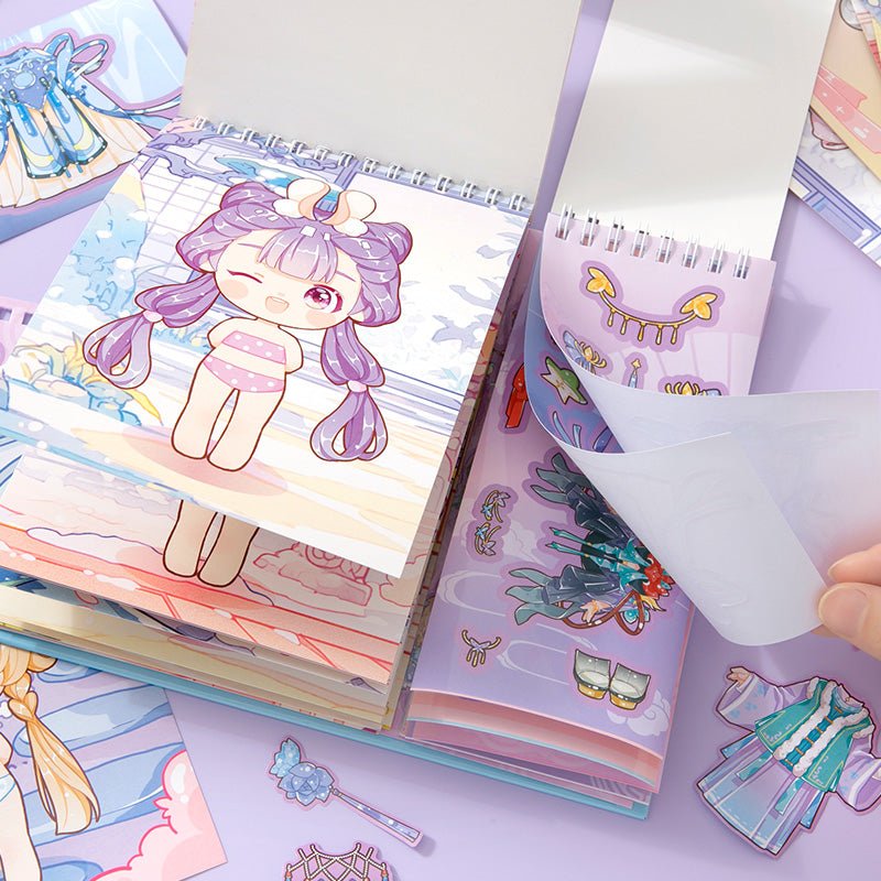 Little Princess ~ Dress - Up Dolls Flip Books - The Kawaii Nest