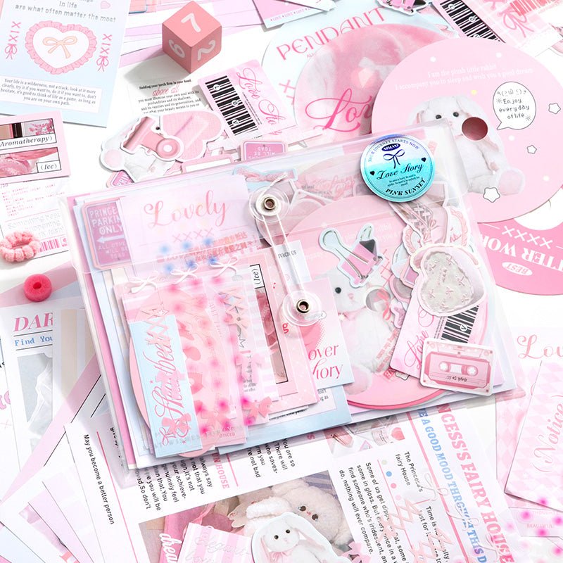 Love Story ~ Clear Folder Journaling / Scrapbooking Pack - The Kawaii Nest