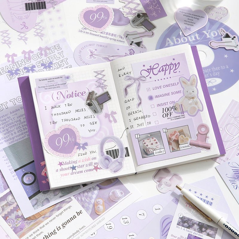 Love Story ~ Clear Folder Journaling / Scrapbooking Pack - The Kawaii Nest