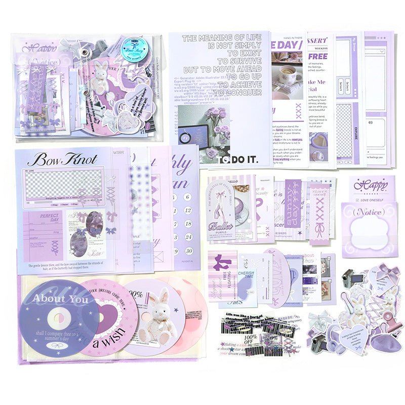 Love Story ~ Clear Folder Journaling / Scrapbooking Pack - The Kawaii Nest
