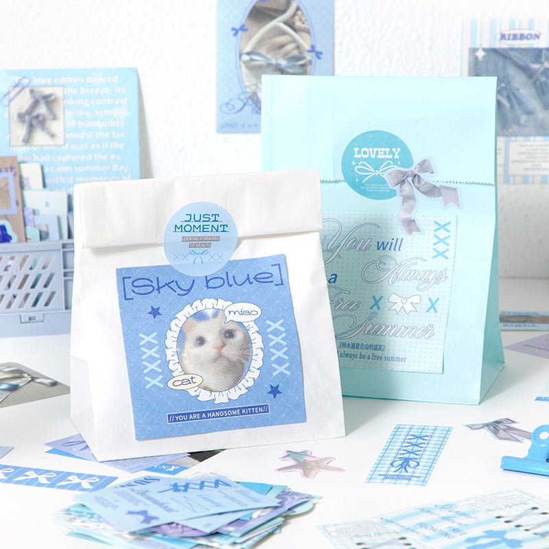 Material Papers & Stickers Pack ~ 160 Pieces - The Kawaii Nest