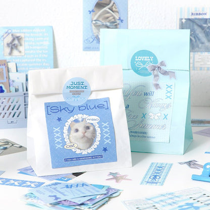 Material Papers & Stickers Pack ~ 160 Pieces - The Kawaii Nest