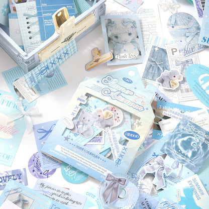 Material Papers & Stickers Pack ~ 160 Pieces - The Kawaii Nest