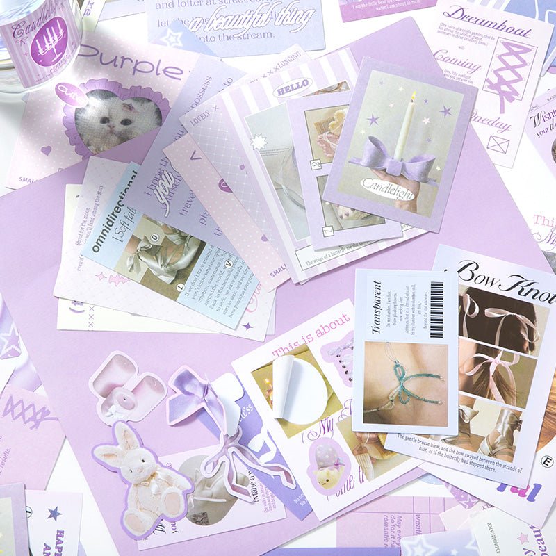 Material Papers & Stickers Pack ~ 160 Pieces - The Kawaii Nest