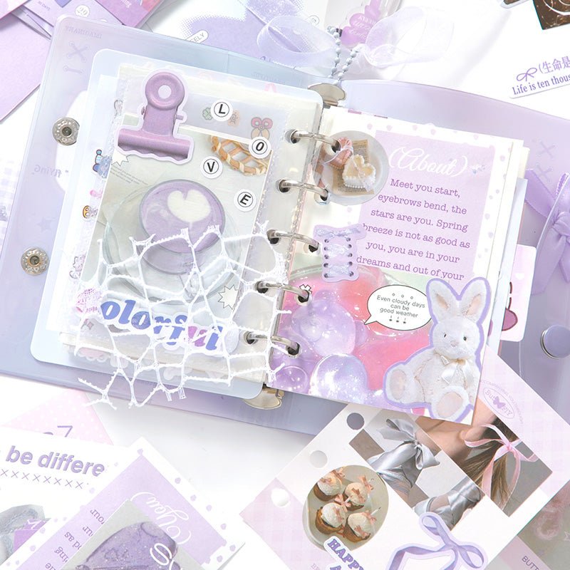 Material Papers & Stickers Pack ~ 160 Pieces - The Kawaii Nest