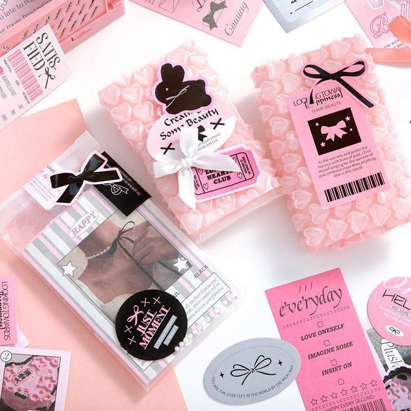 Material Papers & Stickers Pack ~ 160 Pieces - The Kawaii Nest