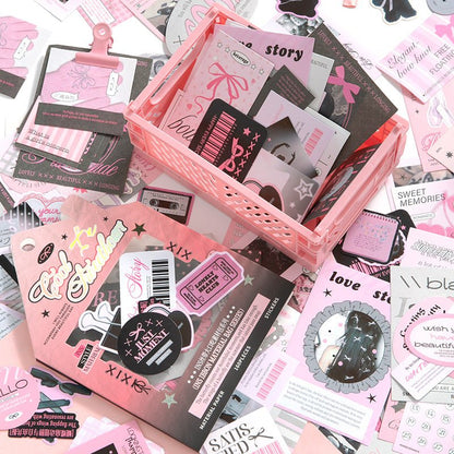 Material Papers & Stickers Pack ~ 160 Pieces - The Kawaii Nest