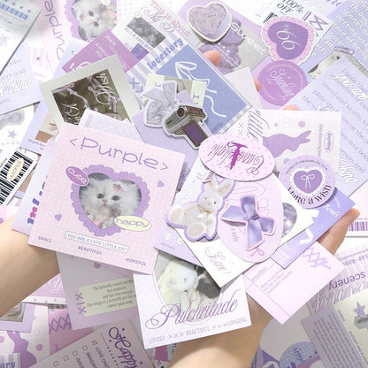 Material Papers & Stickers Pack ~ 160 Pieces - The Kawaii Nest