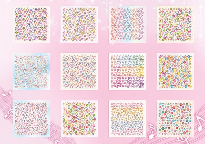 Mini Star Sticker Books – Matte & Holographic Pages - The Kawaii Nest