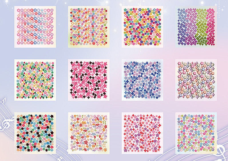mini deco star stickers milky way example