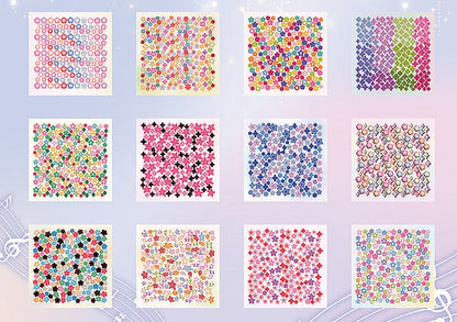 mini deco star stickers milky way example