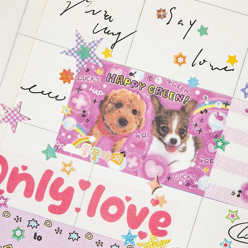 mini deco star stickers planner example