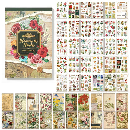 Nature Washi Sticker and Journaling Paper Book ~ 50 Pages - The Kawaii Nest