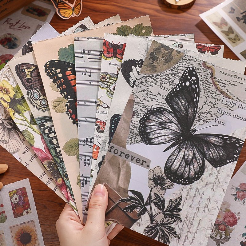 Nature Washi Sticker and Journaling Paper Book ~ 50 Pages - The Kawaii Nest