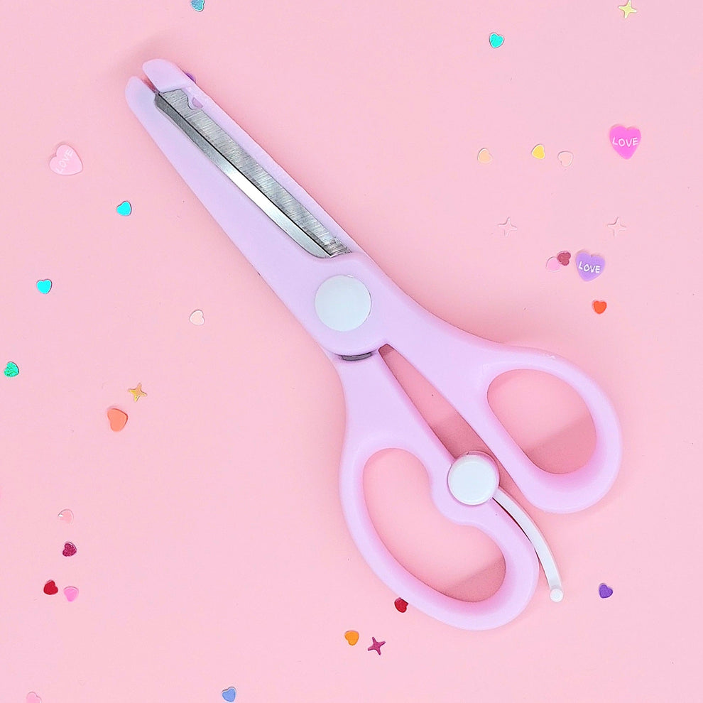 Cute Kawaii Stationery Scissors: Compact Size & Spring-Loaded Design ...