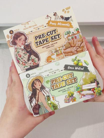 Everyday Moments Pre-Cut Journal Tape Set ~ 4 Rolls