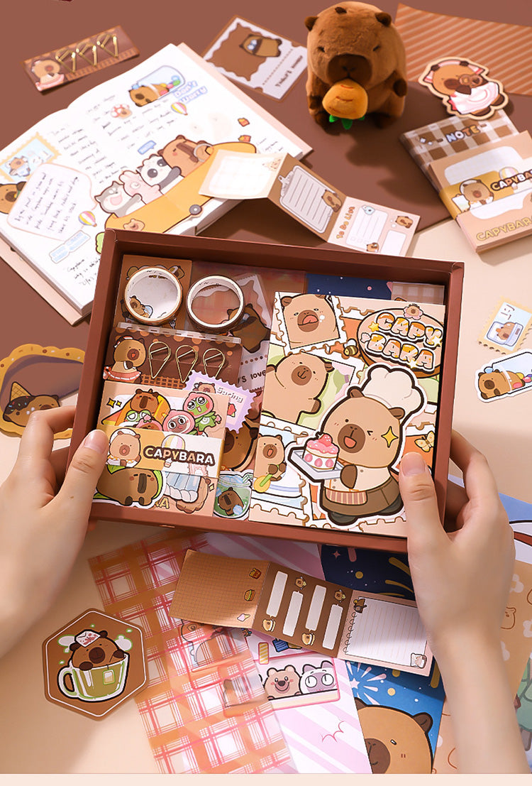 capybara journal set video showcase of items