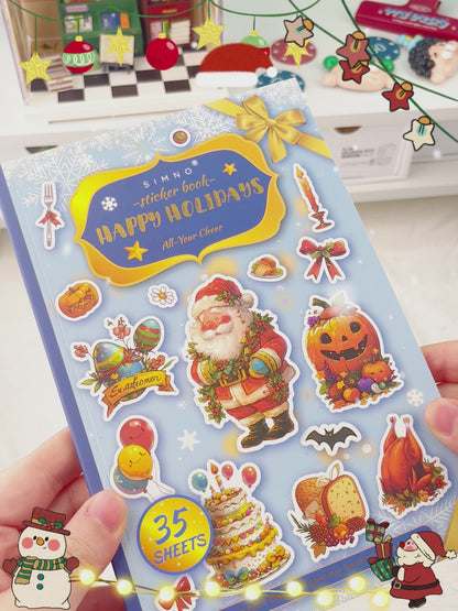 Happy Holidays Sticker Book