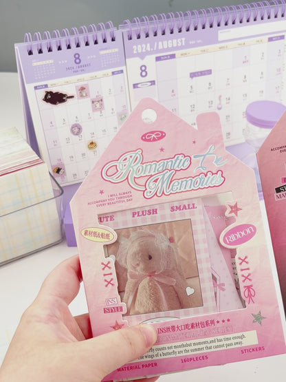 Material Papers & Stickers Pack ~ 160 Pieces