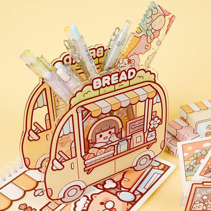Small Mochi Acrylic Pen Holder - The Kawaii Nest