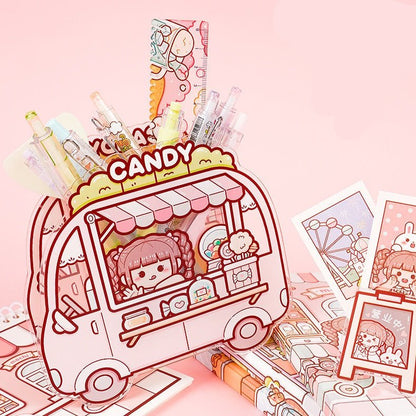 Small Mochi Acrylic Pen Holder - The Kawaii Nest