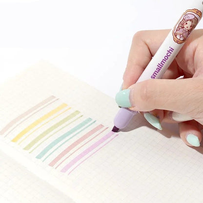 Small Mochi Push Tip Markers - 6 Pack - The Kawaii Nest
