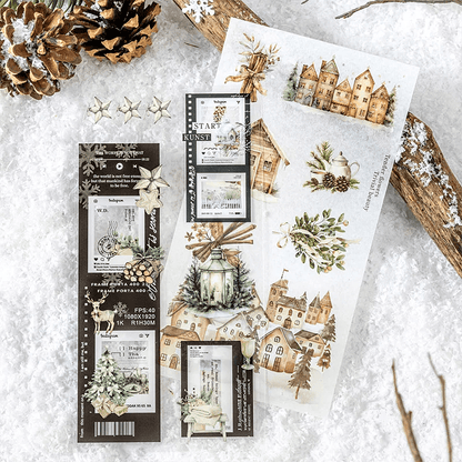Snow Collection Journal Stickers – Washi & P.E.T Pages - The Kawaii Nest
