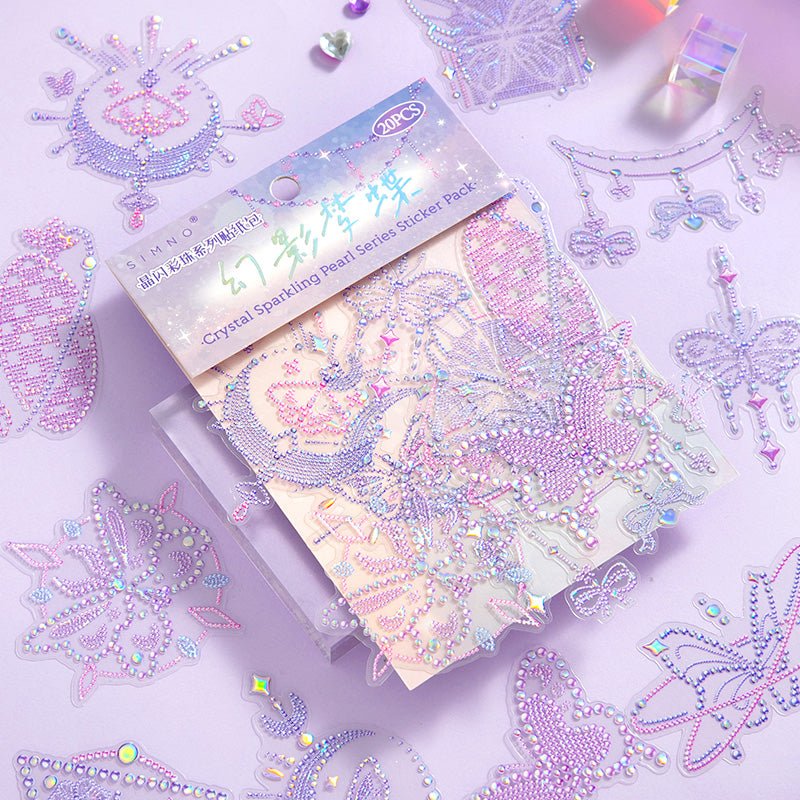 Sparkling Crystal Sticker Packs - The Kawaii Nest