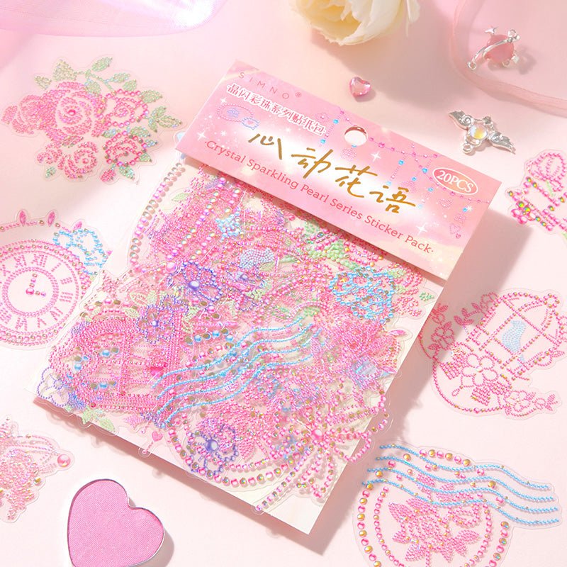 Sparkling Crystal Sticker Packs - The Kawaii Nest