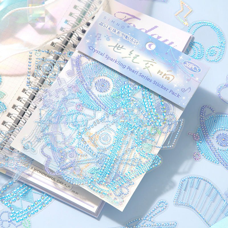 Sparkling Crystal Sticker Pack - 20 Designsin each pack. – The Kawaii Nest