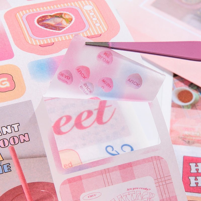 Sweet Party ~ Washi Sticker and Journaling Paper Book ~ 50 Pages - The Kawaii Nest