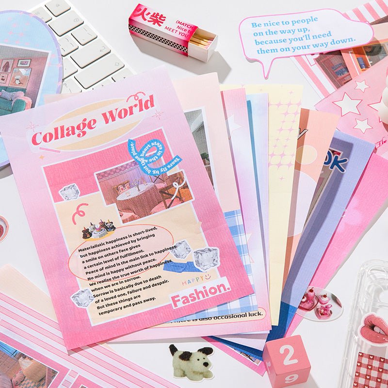 Sweet Party ~ Washi Sticker and Journaling Paper Book ~ 50 Pages - The Kawaii Nest