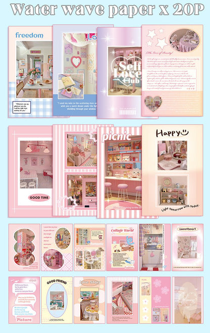 Sweet Party ~ Washi Sticker and Journaling Paper Book ~ 50 Pages - The Kawaii Nest