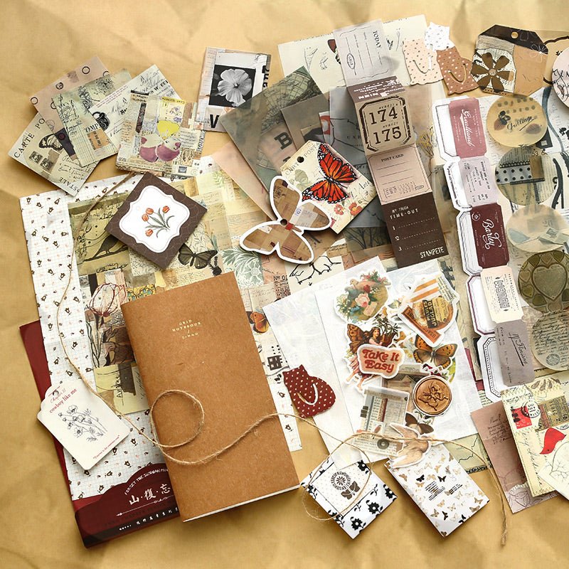 Vintage Journaling / Scrapbooking Set - The Kawaii Nest
