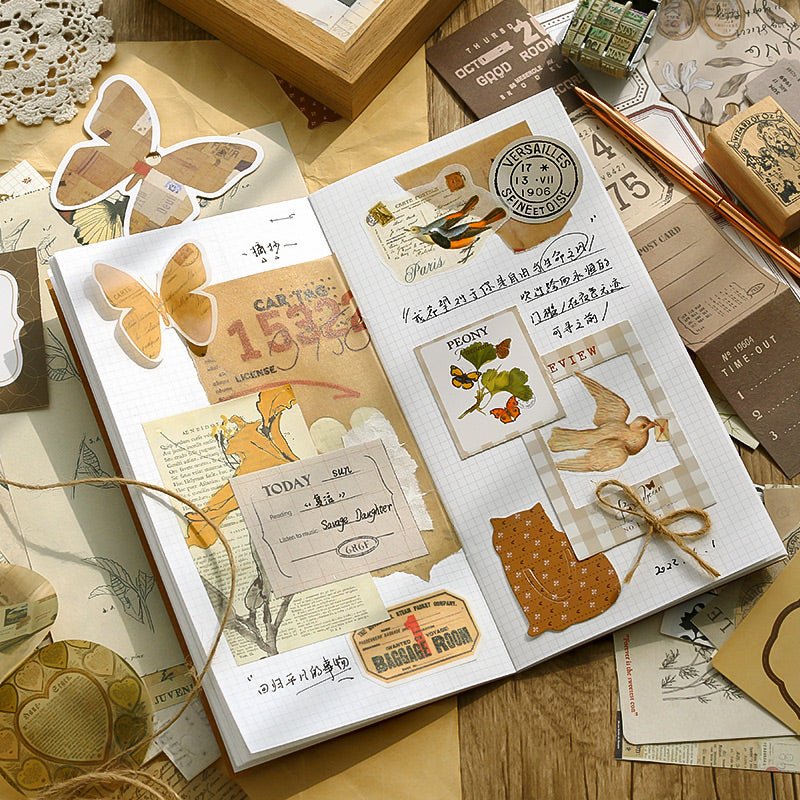 Vintage Journaling / Scrapbooking Set - The Kawaii Nest