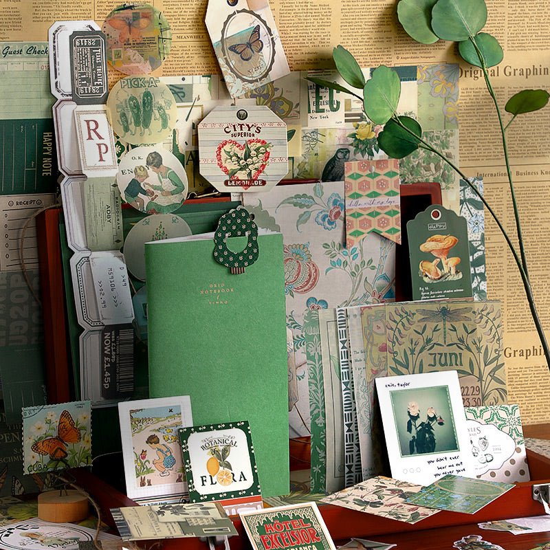 Vintage Journaling / Scrapbooking Set - The Kawaii Nest