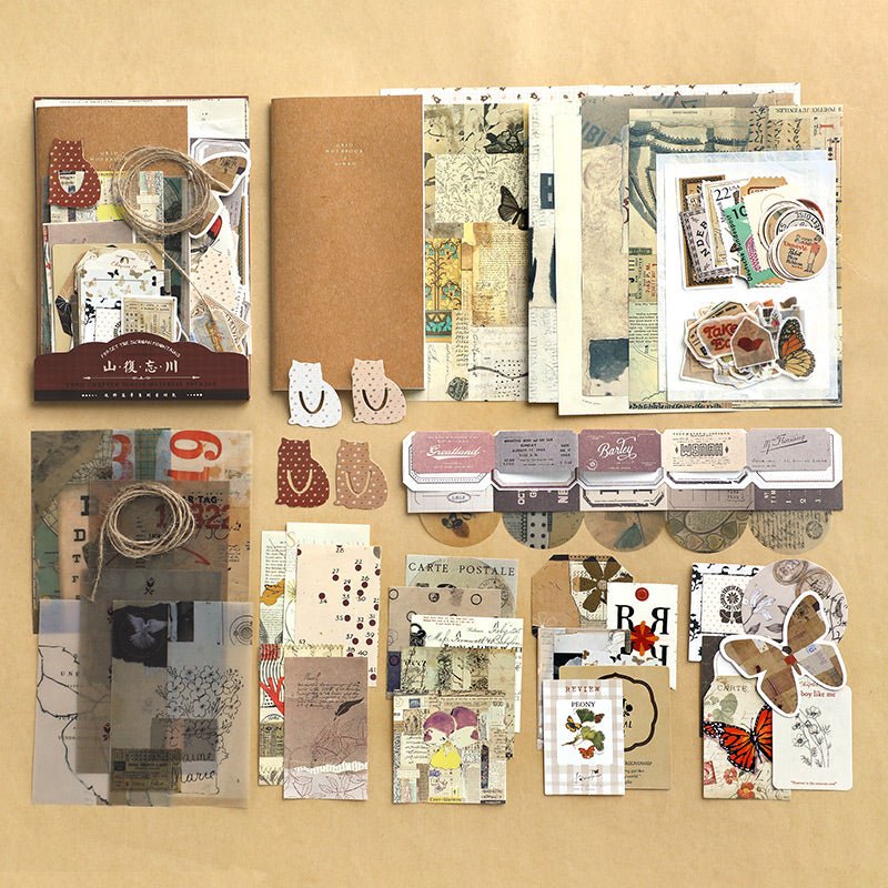 Vintage Journaling / Scrapbooking Set - The Kawaii Nest