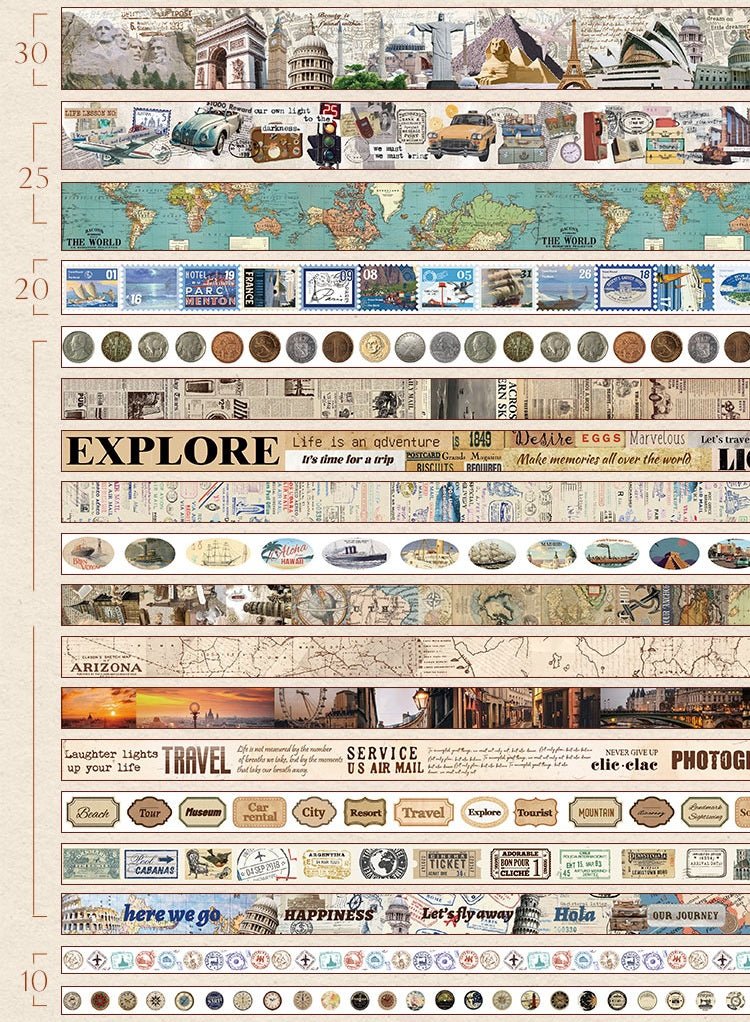 Washi Tape Collector Box – 18 Roll Set - The Kawaii Nest