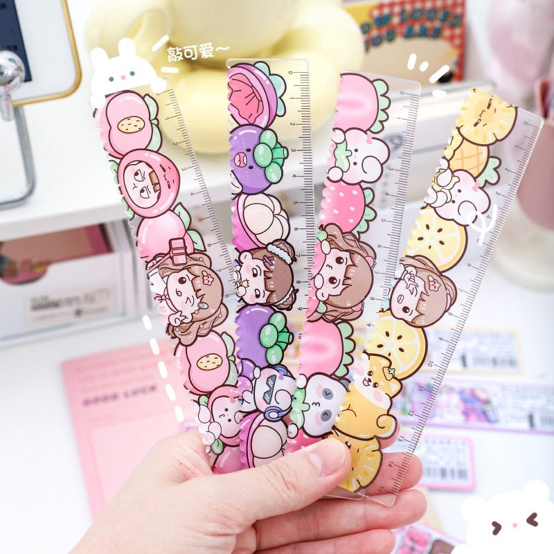 Wavy & Straight Edge Journal Ruler - The Kawaii Nest
